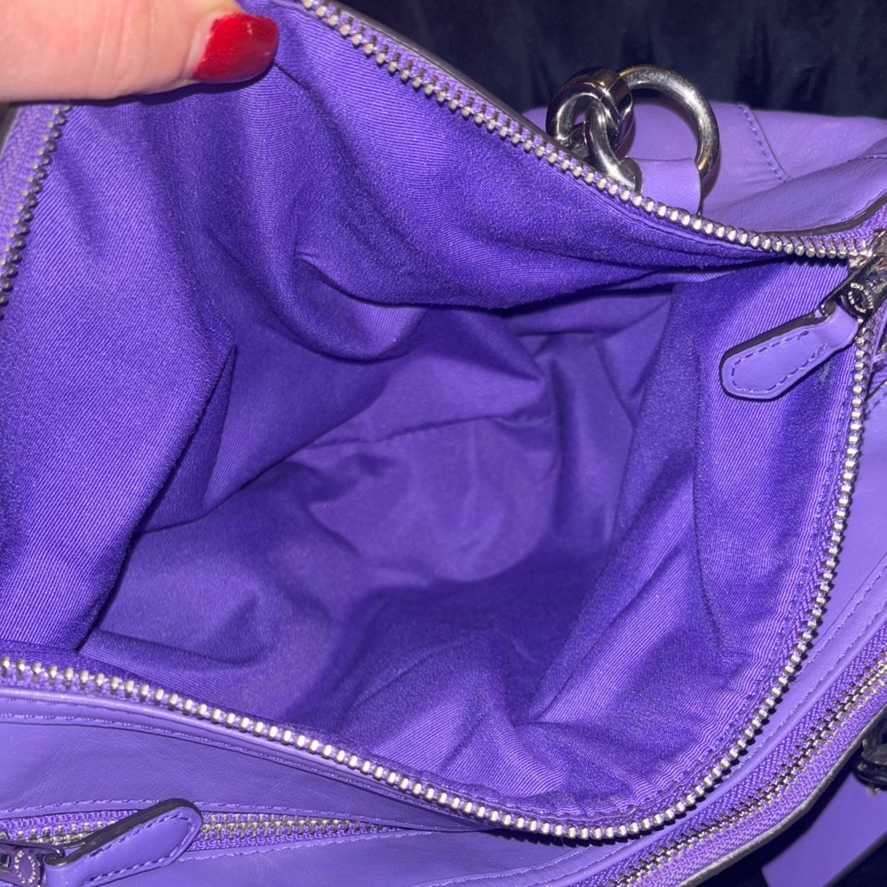 Coach Vibrant Purple Satchel Bag - Picture 7 of 16